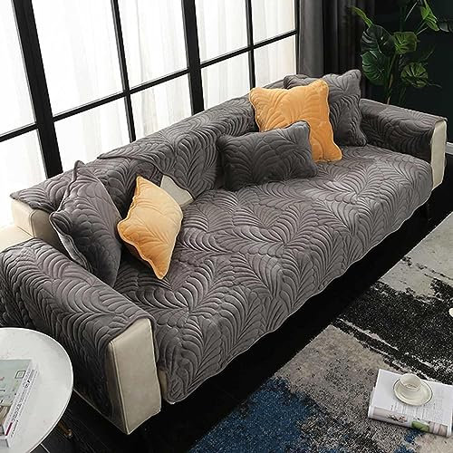 MTHGH Sofabezug Ecksofa I Form 1 2 3 4 Sitzer, Sofaschutz sofaschoner rutschfest Hund Katze ecksofa wasserdicht sofahusse couchbezug,darkgray1-110x240cm