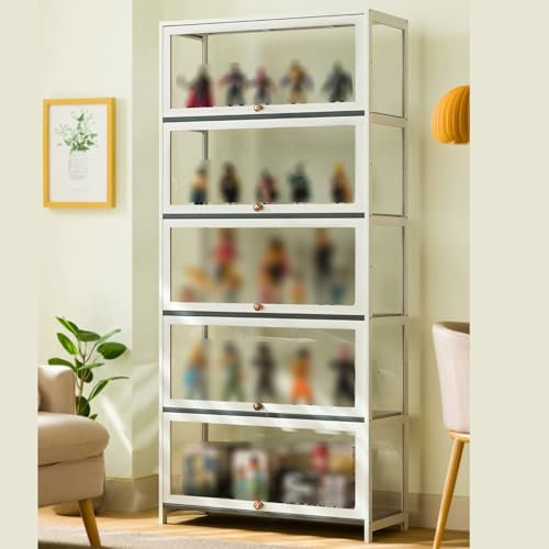 LXXBDDM VHolzvitrine, multifunktionale staubdichte B 4-floors-60cm