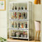 LXXBDDM VHolzvitrine, multifunktionale staubdichte B 4-floors-60cm