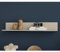 Lomadox Wohnzimmer Wandboard, 120 cm breit, in Kaschmir mit Rillenoptik, B/H/T ca. 120/18/20 cm