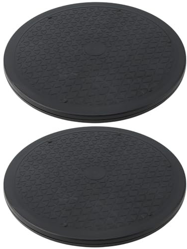 MOUYAT 2 Pack 30cm Rotating Display Stand, Lazy Susan Turntable Stand, 360 Degree Rotating Platform for TVs, Computer Monitors, Laptops, Potted Plants, and Cake Decorating