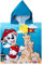 United Labels Paw Patrol Badeponcho für Jungen, Blau, Marshall, 50 x 100 cm, 100% Baumwolle, Kinder Badehandtuch mit Kapuze, Handtuch Poncho