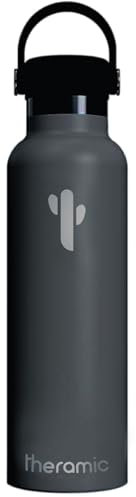 Theramic - Thermal water bottle 600 ml in stainless steel with double wall and ceramic inner coating.