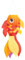 In the Breeze Windsack für heiße Damselfische, 38,1 cm, buntes orangefarbenes und rotes Fischsocken, hängende Gartendekoration mit detaillierten Grafiken