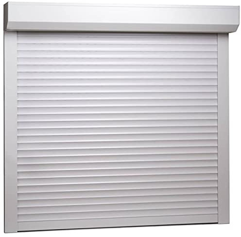 Festnight Rolladen Rollladenpanzer Aluminium Rollladendämmung Lamelle mit Hohlkammer Rollladenfenster Rollladentür Vorbaurollladen Rollladenkasten Rolllade für Tür Fenster Weiß 160x150 cm