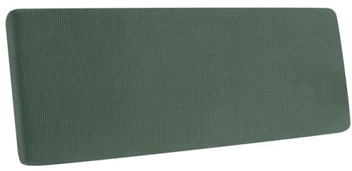 Sofa Sitzkissenbezug, Sofa Sitzkissenbezug Stretch, Elastischer Kissenbezüge, Husse Überzug Bezug Für Sofa Sitzkissen, rutschfest Stoff Tartan (Grün,Chaiselongue XS)