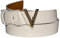 VALENTINO Hampton Plaque Buckle Belt W85 Bian/Oro - kürzbar
