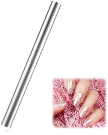 Cat Eye Nail Magnet Rods, 5.9in Double-Head Cat Eye Magnet Art Stick Magnetic Nail Magnet Plate Pen for 3D Cat Eye Gel Polish Tool, Accessories for Nail Studio Salon Home