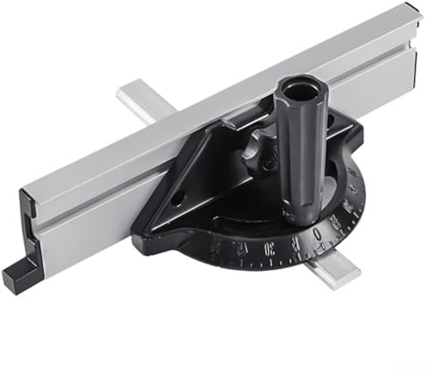 Miter Gauge Fence System, Mitre Gauge Table Saw,Both Sides 60 Angle Adjustable,DIY Accessiories for Table Saw Woodworking Tools
