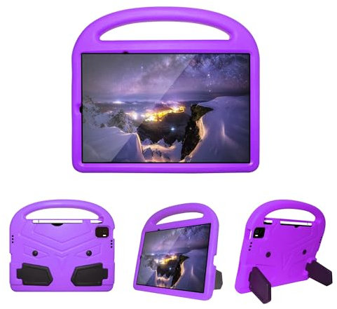 Schutzhülle Tablet-Hülle Compatible with Kinder, kompatibel mit Xiaomi Mi Pad 5/Mi Pad 5 Pro 11 2021 – robuste, leichte, stoßfeste EVA-Schutzhülle mit Griff und Ständer Hüllenabdeckung ( Color : Purpl