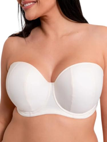 Curvy Kate Luxe Strapless Multiway Bra Pearl Ivory 40K