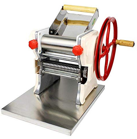 Nudelmaschine, hausgemachte Nudelmaschine, manuelle Nudelmaschine, einstellbar für frische Fettuccine-Spaghetti, manuelle Nudelmaschinen (Farbe: Weiß, Größe: 26 x 26 x 16 cm), automatisch