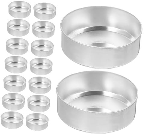 SHINEOFI 200stücke Alu Teelichtdosen Leere Behälter Für Kerzenherstellung Diy Duftkerzenbox Aufbewahrungsbehälter Silber