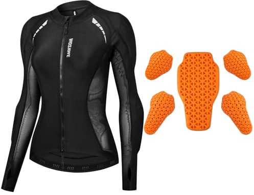 Lixada Chaqueta blindada de Motocicleta, Chaqueta de Moto para Mujer con protección y certificación CE2, Chaqueta de Malla de Alta Visibilidad para Mujer, Chaqueta de Moto de Malla, Chaqueta blindada
