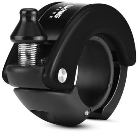 Campanello per bicicletta, design a conchiglia nascosta, clacson per bicicletta MTB, nero