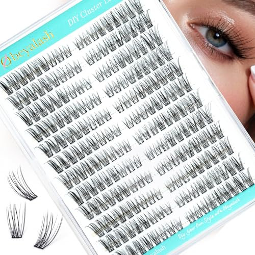 Obeyalash Ciglia Finte Ciuffetti Cateyes Lashes Bouquet Estensione Ciglia DIY Casa Misto 7-15mm Ciglia finte Lash Cluster Individuale Eyelash