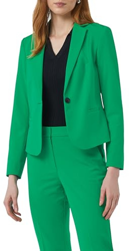 Comma Antaillierter Blazer mit Reverskragen und Knopfverschluss