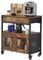 VEVOR Kaffeebarschrank 61 x 36 x 70,5 cm Kaffeebarschrank im Landhausstil mit 4-stufigem Stauraum, beweglicher Kaffeebartisch mit Rollen &Netztür, Sideboard-Buffetschrank für Küche Eingangsbereich