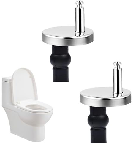 2 Pack Toilet Seat Hinges Fixings – Quick Release Toilet Seat Fittings for Universal Fit | Strong, Rustproof & Easy to Install | Sturdy Replacement Hinges for Bathroom Repairs & Upgrades
