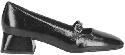Lüke Schuhe Slipper & Mokassin Jane, Lack/Brush, Schwarz, Damen EU 40