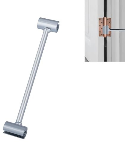 Funnytek Hinges Gap Adjusting Wrench, 0.71-0.97in Door Hinge Adjuster Wrench Heavy Duty Hinge Adjustment Cranking Tool for Fire Clean Room Security Door