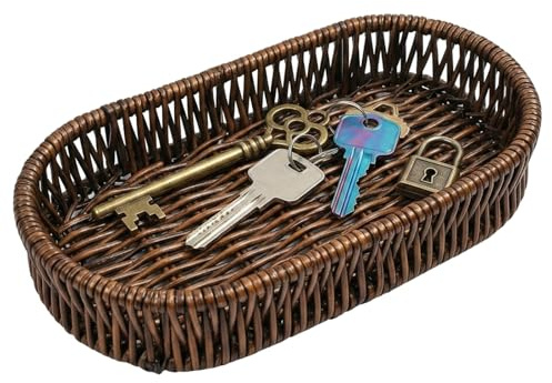 Key Tray, Key Bowl for Hallways and Entryways, Key Dish Organizer for Home Decor, Decorative Storage Solution for Keys and Small Essentials, Practical Key Holder Bowl with Functional Design