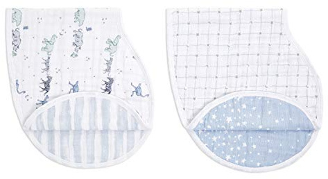 aden + anais burpy bibs 2 pack cotton muslin rising star
