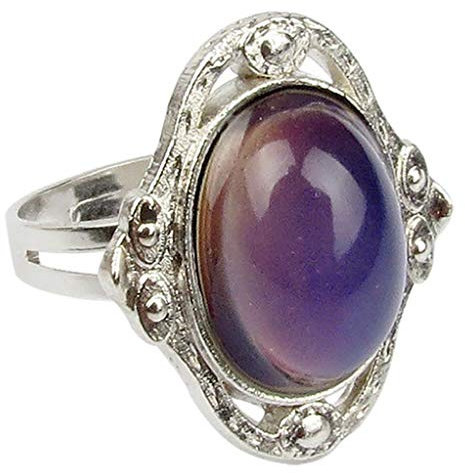 Zonfer Regalo de la decoración mágica Ajustable Cambio de Temperatura Color del Anillo del Estado de ánimo de niñas Mujeres