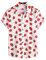 VATPAVE Mens 100% Cotton Hawaiian Flower Shirts Button Down Short Sleeve Beach Shirts Summer Casual Aloha Shirts X-Large White Strawberry Button up