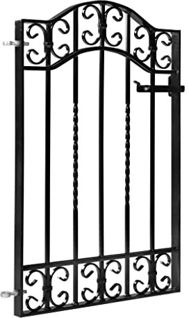 metal garden gate, Chatburn Design, galvanised & powder coated black (width of opening 2ft6/height 43)