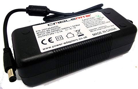 24V power adapter cable for Logitech gaming Wheel G25 G27 G29 G920 G923 G940 psu