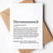 KAMEWI® Grußkarte HERZENSMENSCH Definition | Klappkarte mit Briefumschlag aus Kraftpapier | Bedanken Geschenk Glück Geburtstag Lieblingsmensch Seelenverwandte Beste Freundin