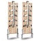 Cecaylie Flammlachsbrett Räucherbrett 2er Set, 5 Stufen einstellbar, mit Stabiler Edelstahl-Halterung, Lachs bis 2,5kg, für Feuerschalen,Grill zedernholzbrett Outdoor