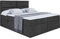 ALTDECOR Boxspringbett mit Matratze und Lattenrost, Boxbett, Topper, Polsterbett mit Bettkasten, Bett mit Stauraum H3-Matratze, Doppelbett, Springboxbett - Aura - 180x200 - Schwarz Samt