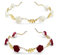 SPRHR 2 Stück Haarreif Hochzeit, Dünn, Rosenperlen Haarreifen Damen, Elegant für Date, Party, Hochzeitsurlaub