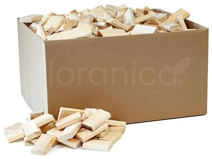 Floranica Leña Comprimida 10kg, Briquetas Ecológicas para Barbacoa y Calefacción
