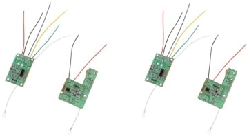 Paowsietiviity 2 set 27MHZ 4CH Telecomando Ricevitore Trasmettitore Scheda con Antenna
