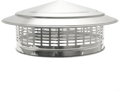 EXTRWORY 250mm/300mm Kamin Schornstein Hut Dach Haube Rauch Regen Kappe Abdeckung Schornsteinhaube Ablufthaube 304 Edelstahl(300mm)