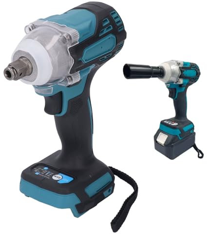 Llave de Impacto Inalámbrica, Destornillador Eléctrico Multifuncional 2 en 1, Motor sin Escobillas, 350N, para Madera, Metal, ABS, Andamio