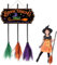 Decoraciones de Halloween, Señal de bienvenida de Halloween - Decoración de pared aterradora Señal de entrada de Halloween aterradora | Suspensión festiva de madera de la señal de bienvenida de la cas