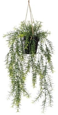 Pilipane Emerald Kunstpflanze Asparagus Busch Hängend im Topf 50 cm