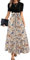 MOKBAY Robe de Soiree Femme Longue Manche Courte Ample Col Rond Femme de Plage Cintrée Amincissante Kaki Acheter en Ligne Fleurie Robe Rose avec Ceinture D'été Summer Dress Kaki XXL