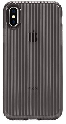 Incase Guard Protective Cover Schutzhülle für Apple iPhone X - transparent (schwarz) [Robuste TENSAERLITE®-Technologie I Strukturierte Oberfläche I Fashion-Design] - INPH190380-BLK