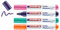 edding 4500 Textilmarker - orange, violett, pink, grün - 4 Stück - Rundspitze 2-3 mm - Textilstifte waschmaschinenfest (60 °C) zum Stoff bemalen - Stoffmalstift