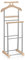 IDIMEX Valet de chambre MEDINA chevalet de nuit double portant pour vêtements, en MDF décor chêne sonoma et métal laqué argenté