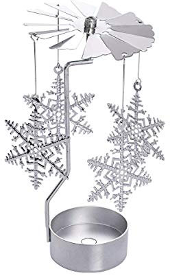 LONGWIN drehbarer Kerzenhalter, drehbar, Teelichthalter ohne Kerze, Christmas Tree