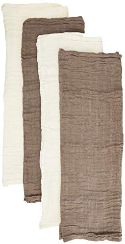 Pippi Unisex Baby 4er Pack Stoffwindeln, Spucktücher, Kuscheltücher oder Windeltücher, Geeignet Badebekleidungsset