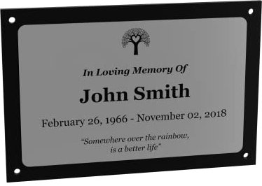 OriginDesigned Placa conmemorativa personalizada, dorada, plata o cobre, apta para interiores y exteriores