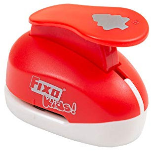 Fixo Kids 66051. Perforadora Especial Goma EVA con Forma de Arbol de Navidad. 3,8cm. Tamaño grande, Rojo