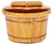 Fußbad Badewanne，Fußmassage Sauna Kübel，Haushalt Holz Fußwanne，Saunaset Saunazubehör Saunaeimer，Saunawanne